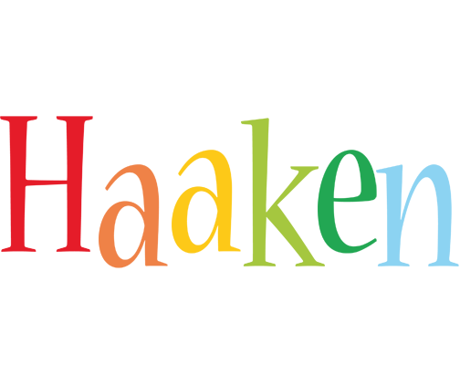 Haaken birthday logo
