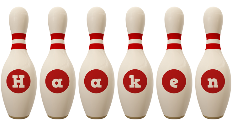 Haaken bowling-pin logo