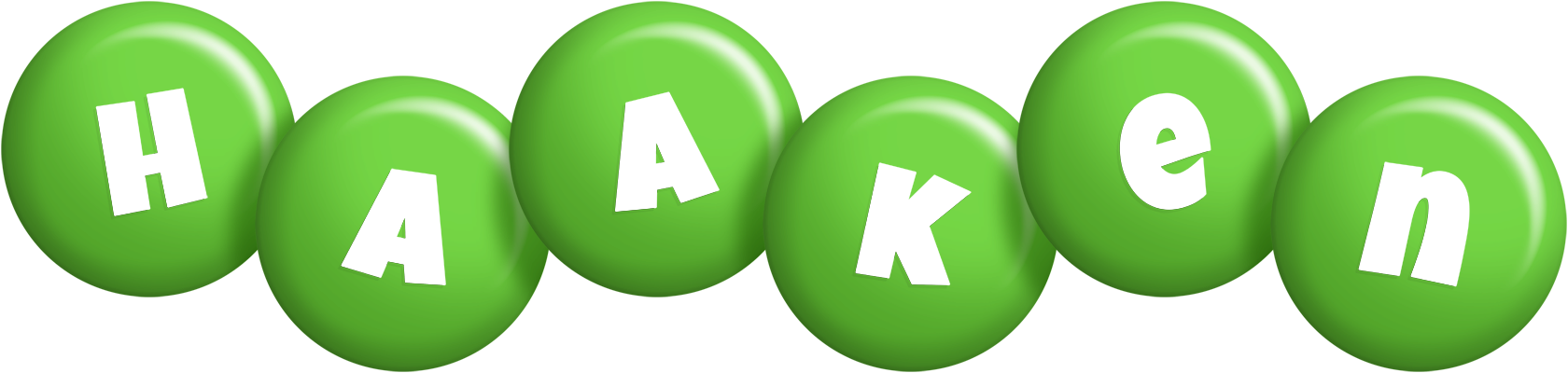 Haaken candy-green logo