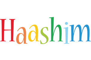 Haashim birthday logo