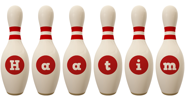 Haatim bowling-pin logo