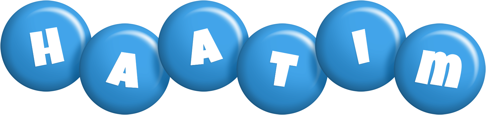 Haatim candy-blue logo