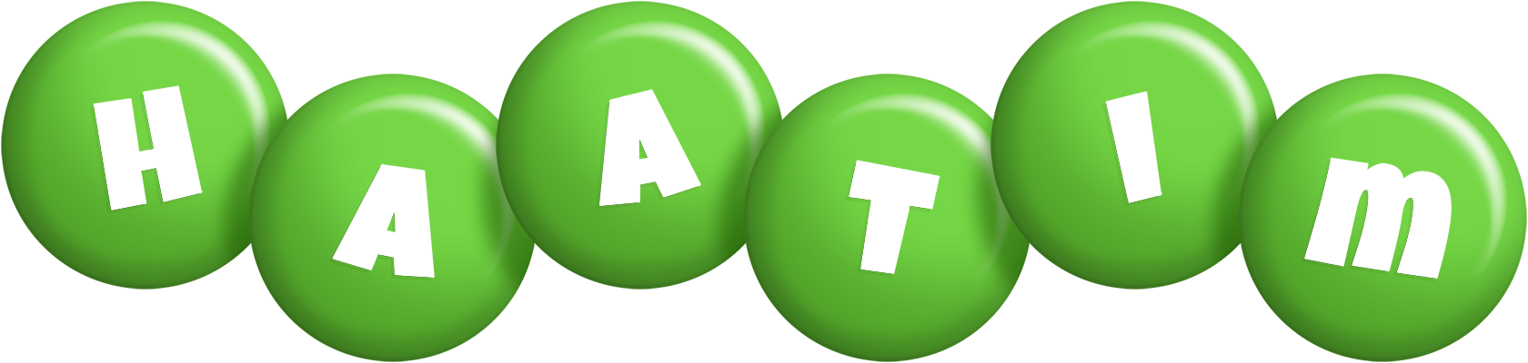 Haatim candy-green logo
