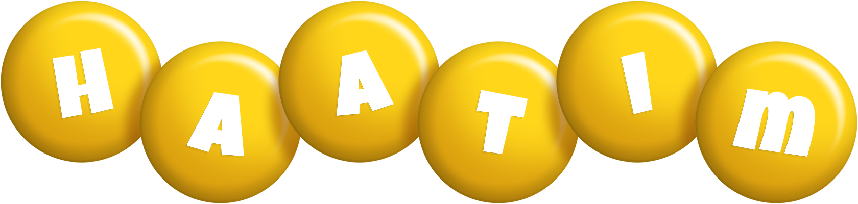 Haatim candy-yellow logo