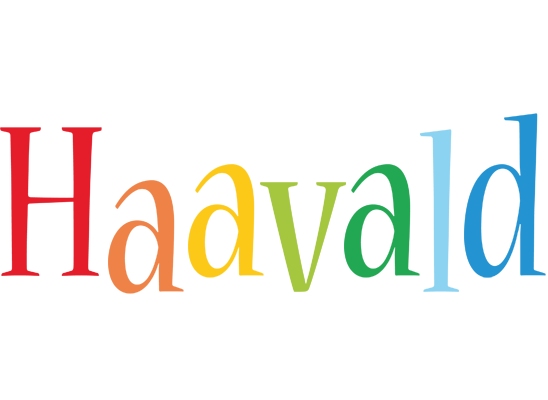 Haavald birthday logo