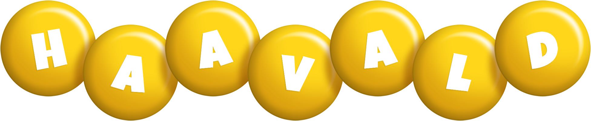 Haavald candy-yellow logo
