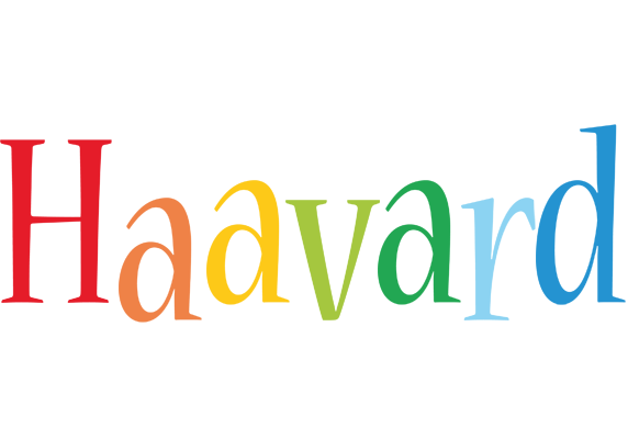 Haavard birthday logo