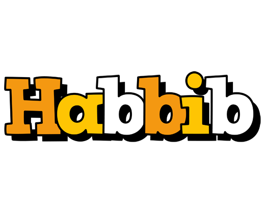 Habbib cartoon logo
