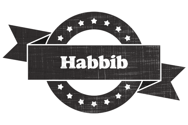 Habbib grunge logo