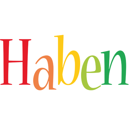 Haben birthday logo