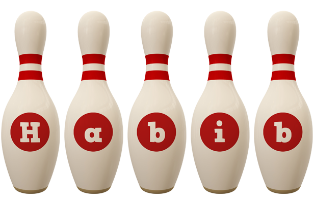 Habib bowling-pin logo