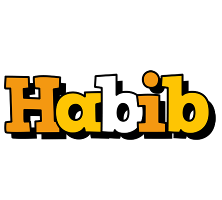 Habib cartoon logo