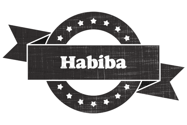 Habiba grunge logo