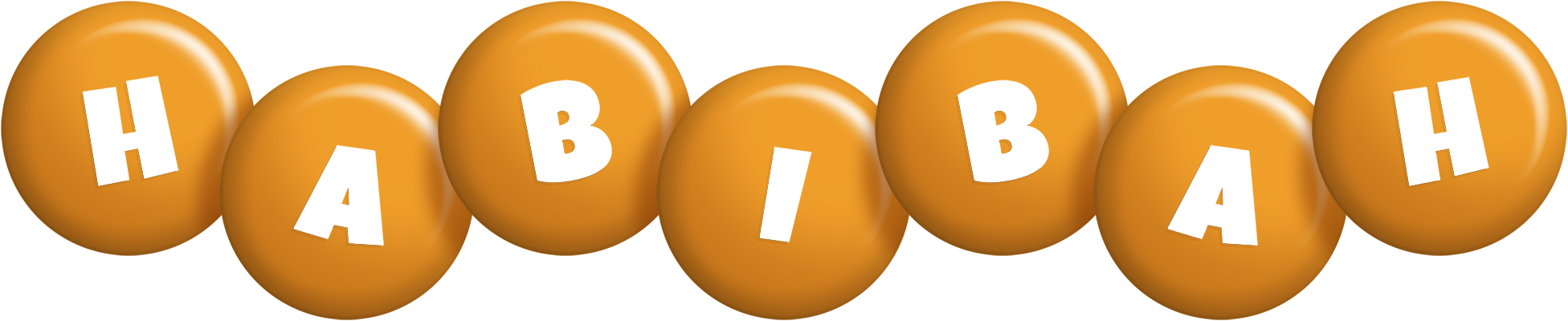 Habibah candy-orange logo