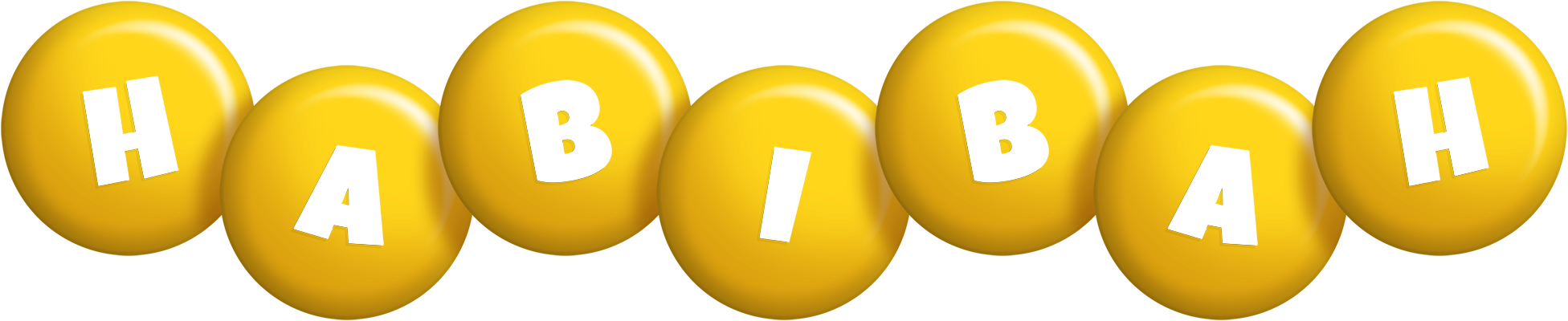 Habibah candy-yellow logo