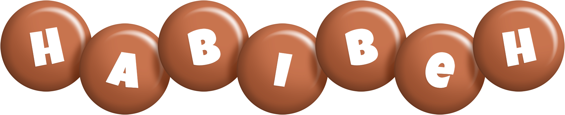 Habibeh candy-brown logo