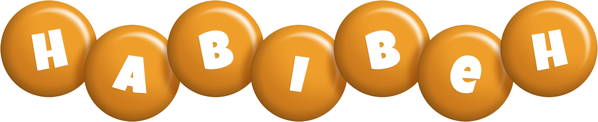 Habibeh candy-orange logo