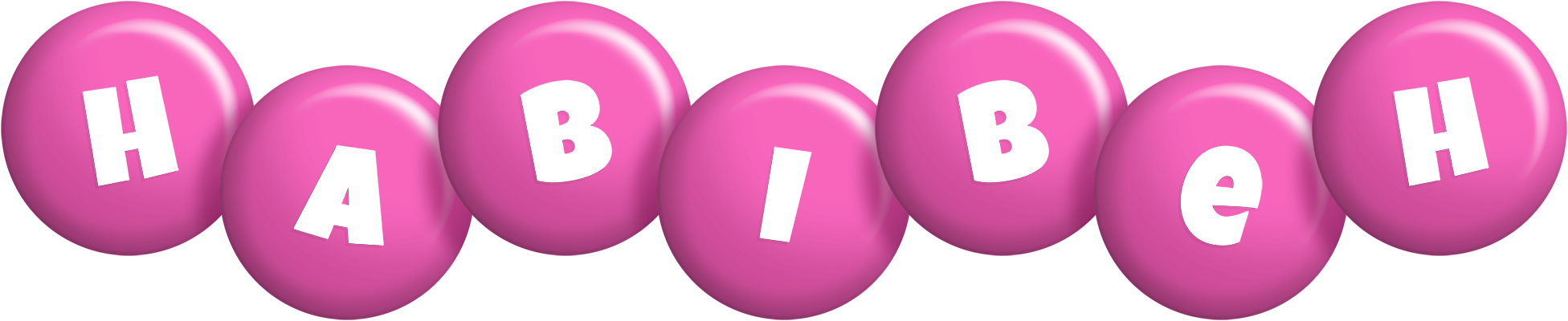 Habibeh candy-pink logo