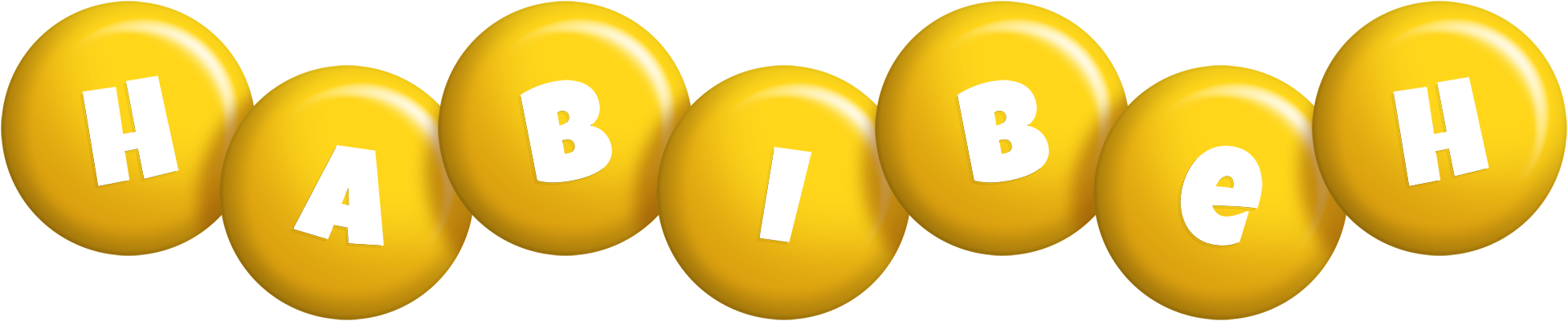 Habibeh candy-yellow logo