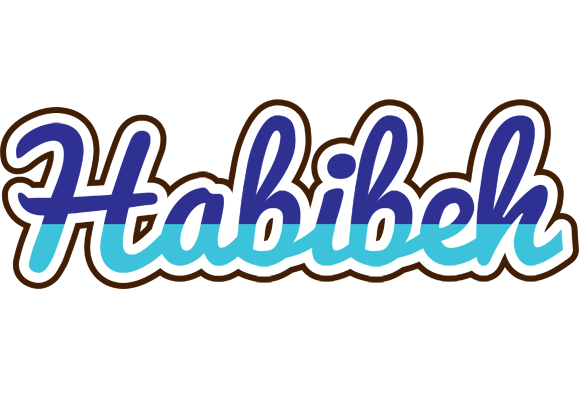 Habibeh raining logo