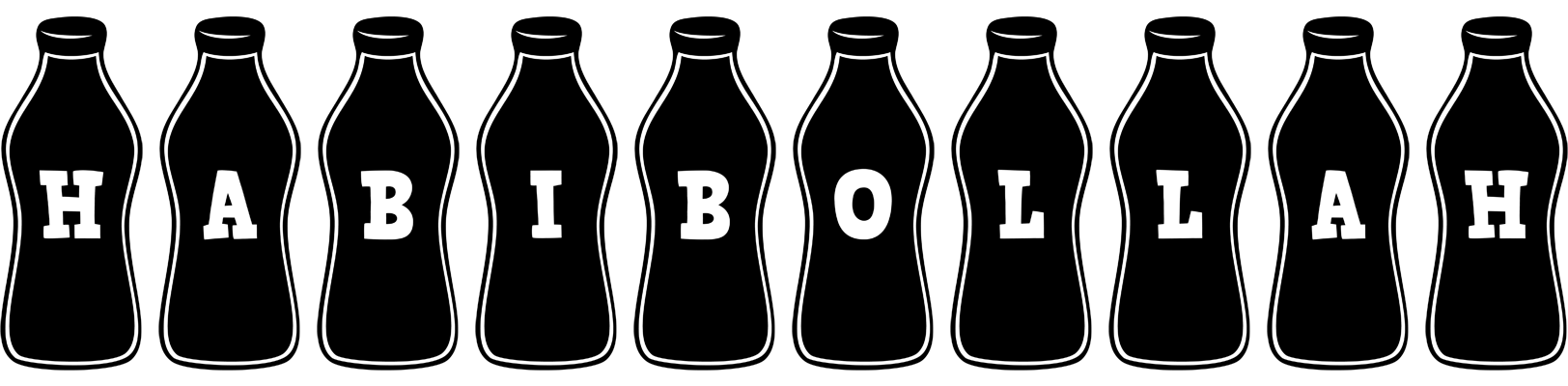 Habibollah bottle logo