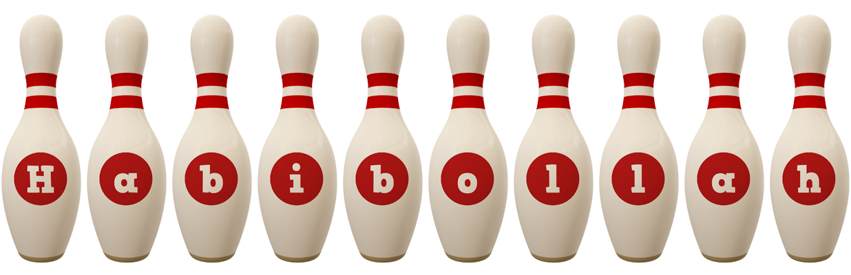 Habibollah bowling-pin logo