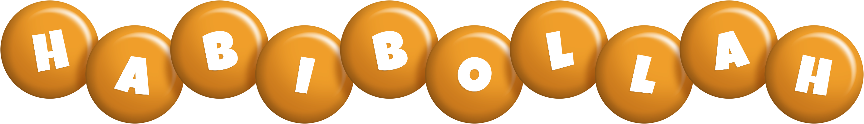 Habibollah candy-orange logo