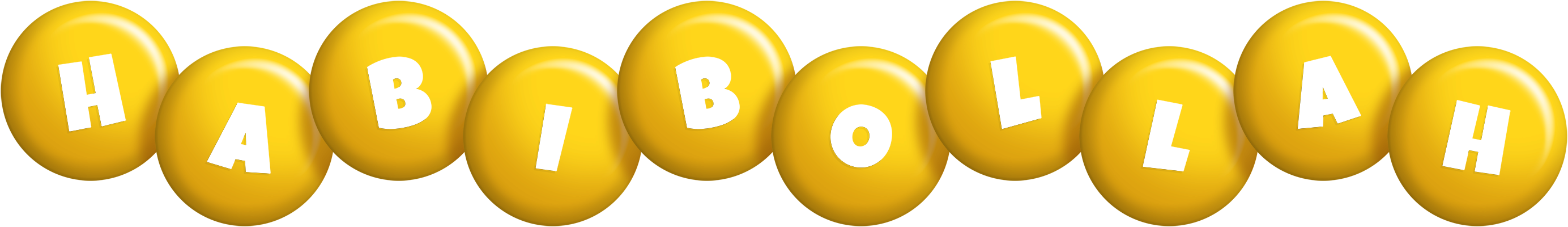 Habibollah candy-yellow logo