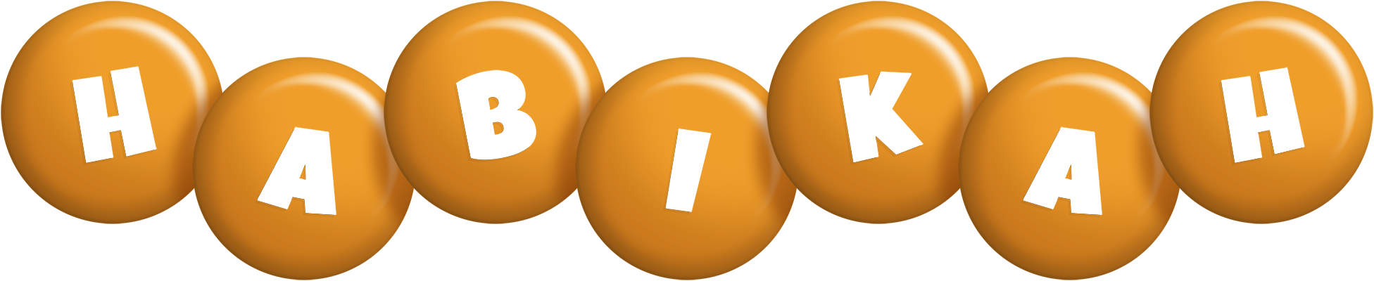 Habikah candy-orange logo