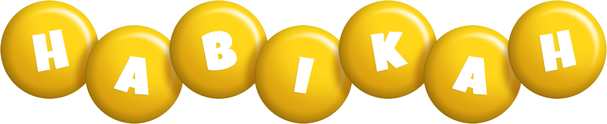 Habikah candy-yellow logo