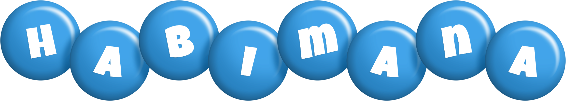Habimana candy-blue logo