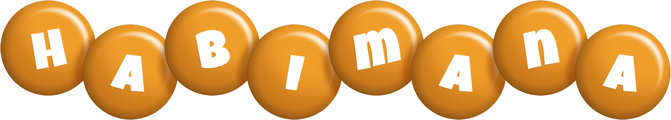 Habimana candy-orange logo