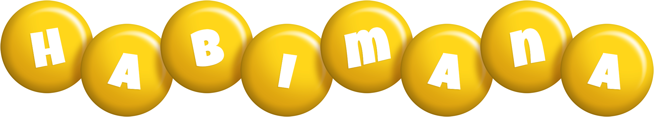 Habimana candy-yellow logo