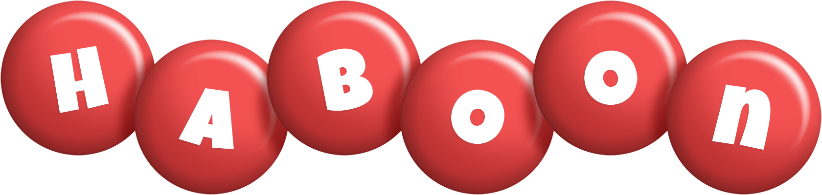 Haboon candy-red logo