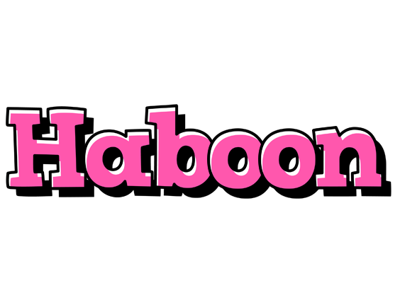 Haboon girlish logo