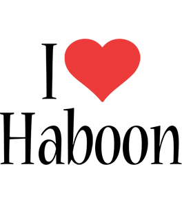 Haboon i-love logo