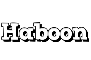 Haboon snowing logo