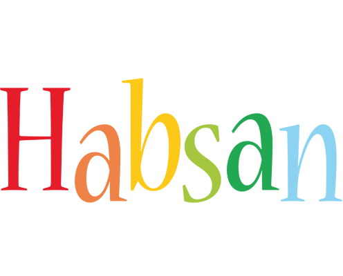 Habsan birthday logo