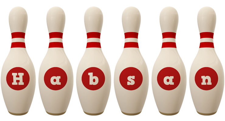 Habsan bowling-pin logo
