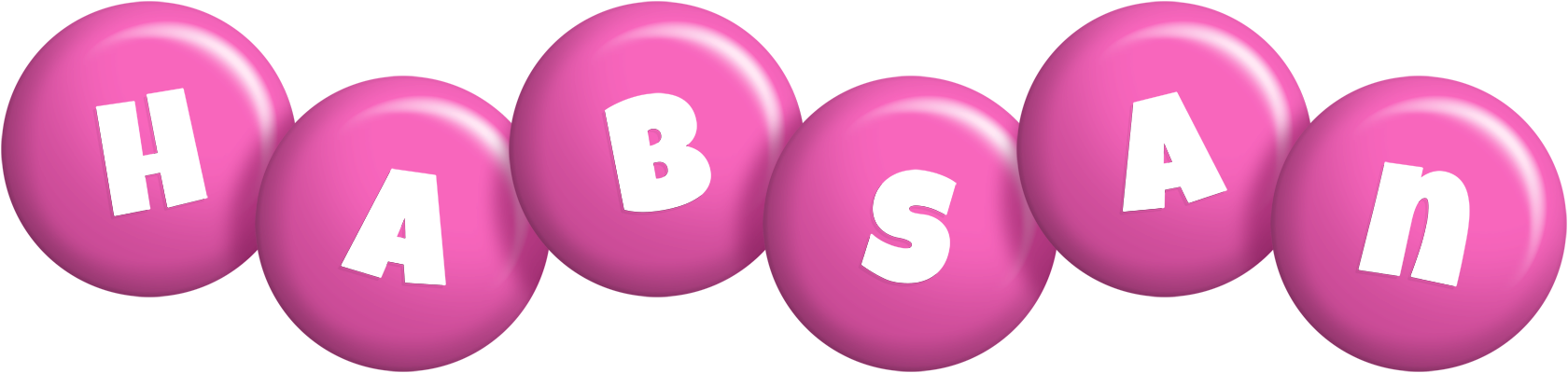 Habsan candy-pink logo