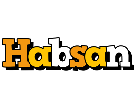 Habsan cartoon logo