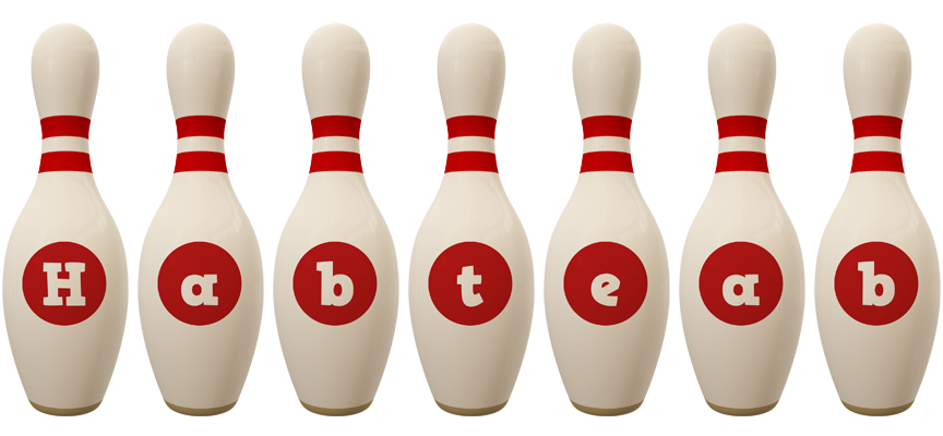 Habteab bowling-pin logo
