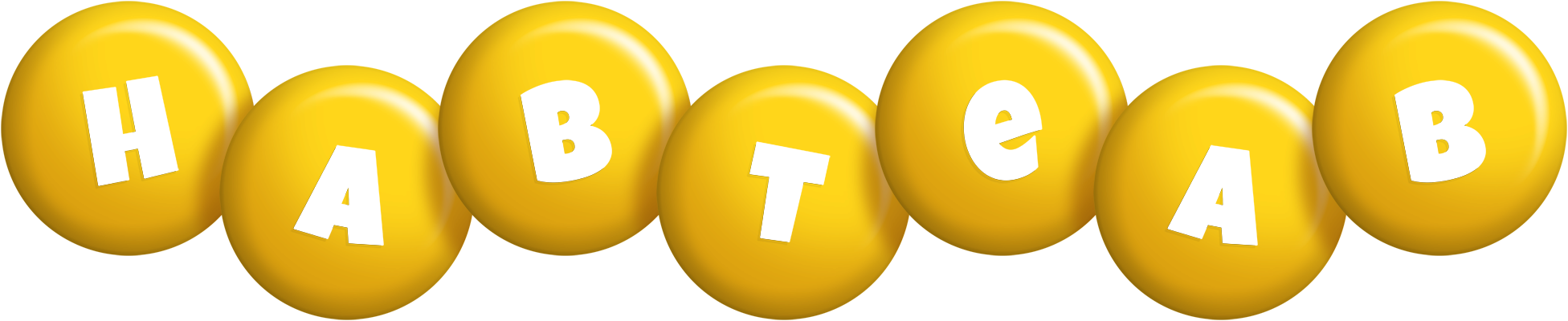 Habteab candy-yellow logo