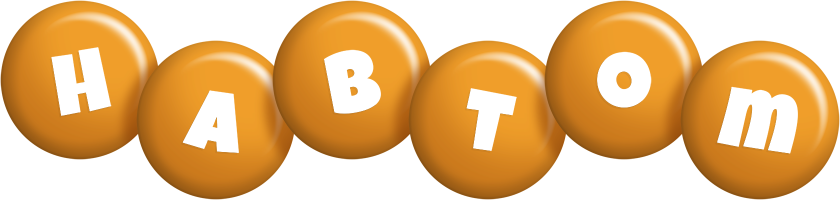 Habtom candy-orange logo