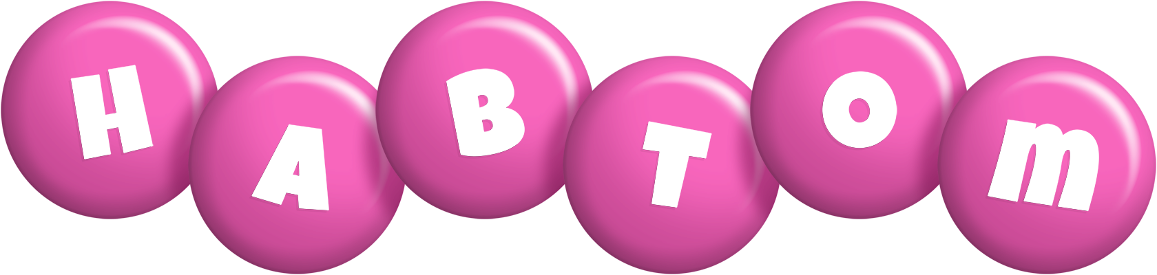 Habtom candy-pink logo