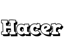 Hacer snowing logo