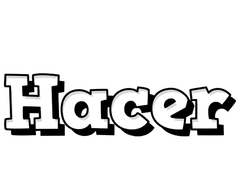 Hacer snowing logo