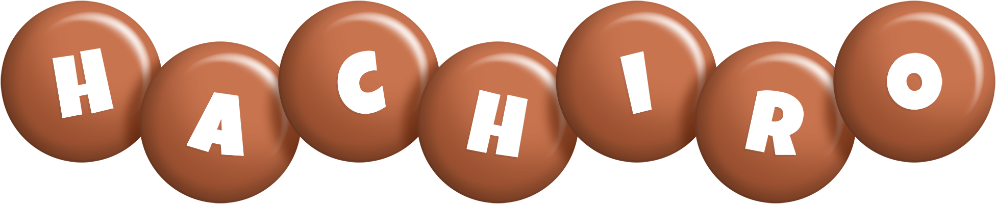 Hachiro candy-brown logo