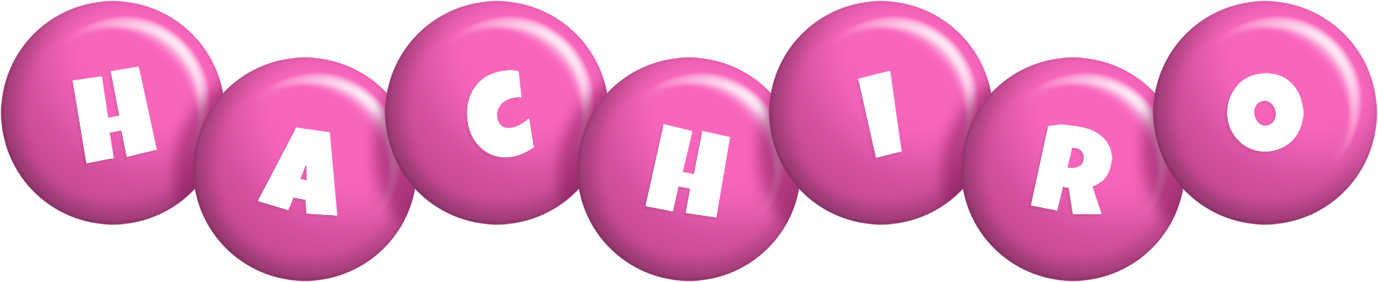 Hachiro candy-pink logo