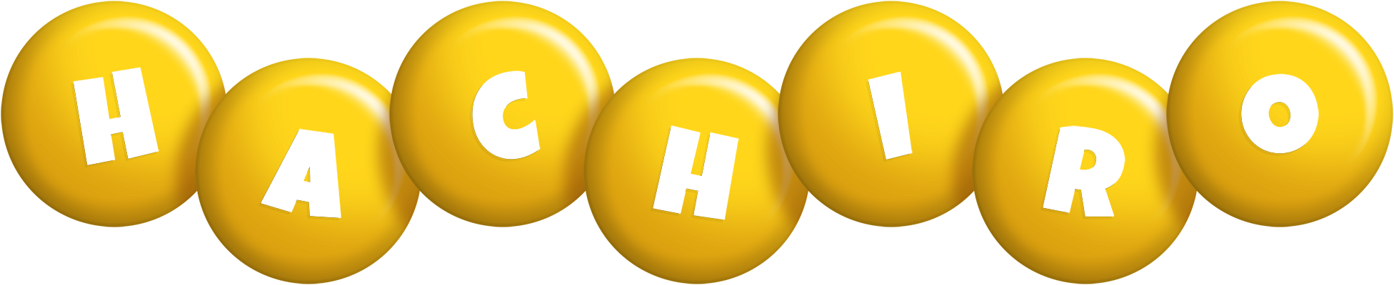 Hachiro candy-yellow logo